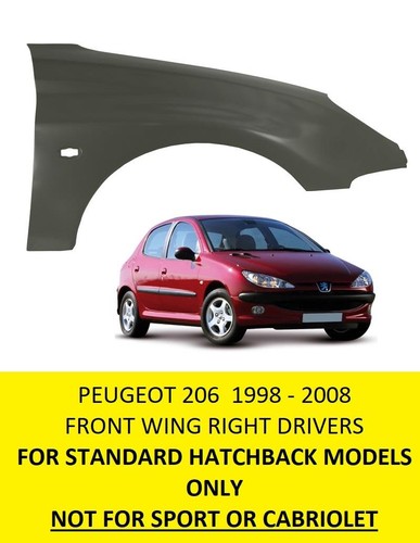 Peugeot 206 front wing right - 206,